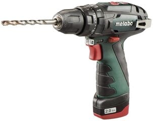 Аккумуляторная дрель / сверло Metabo PowerMaxx SB 2.0Ah цена и информация | Шуруповерты, дрели | 220.lv