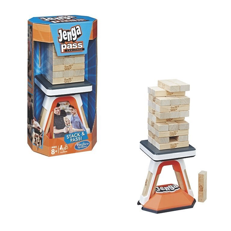 Galda spēle Hasbro Gaming Jenga Pass Challenge, 27 gab. cena un informācija | Galda spēles | 220.lv