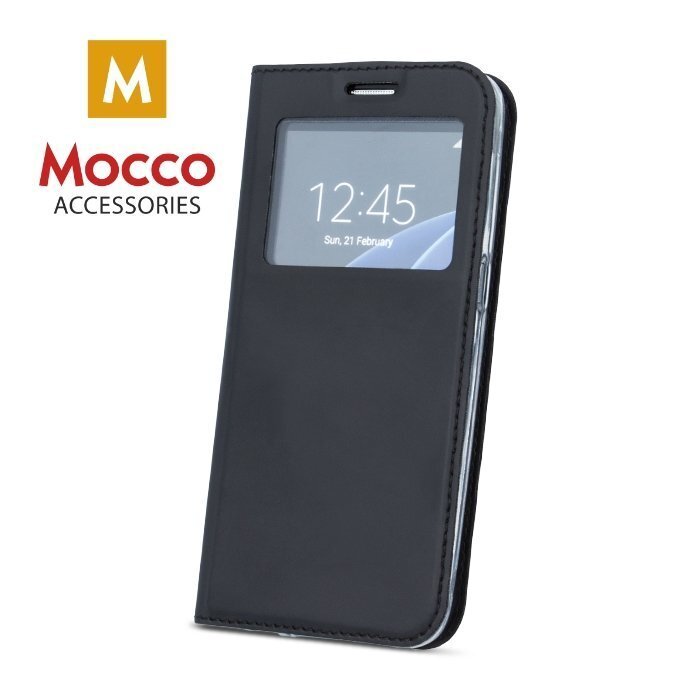 Mocco Smart Look Magnet Book Case Grāmatveida Maks Ar Lodziņu Telefonam LG K8 / K9 (2018) Melns cena un informācija | Telefonu vāciņi, maciņi | 220.lv