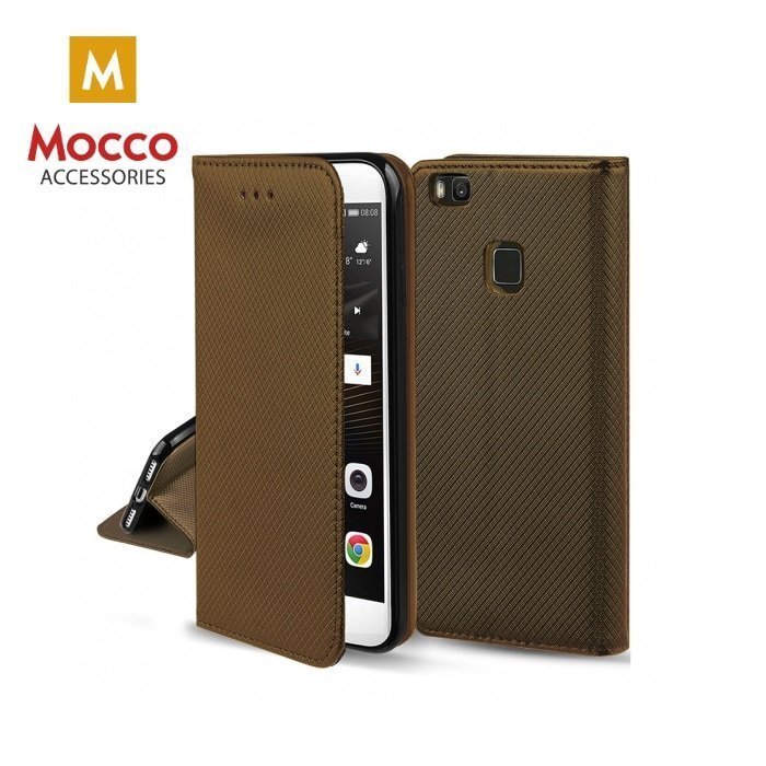 Mocco Smart Magnet Book Case Grāmatveida Maks Telefonam LG K10 / K11 (2018) Tumši Zeltains cena un informācija | Telefonu vāciņi, maciņi | 220.lv