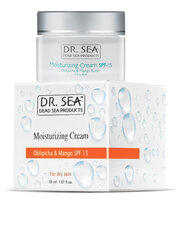 Увлажняющий крем для сухой кожи лица Dr. Sea, Moisturizing SPF15, 50 мл цена и информация | Кремы для лица | 220.lv