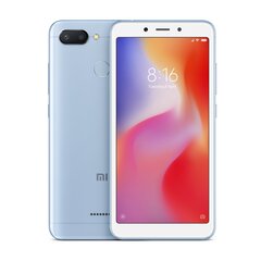 Xiaomi Redmi 6, 32GB, Dual SIM Blue цена и информация | Мобильные телефоны | 220.lv