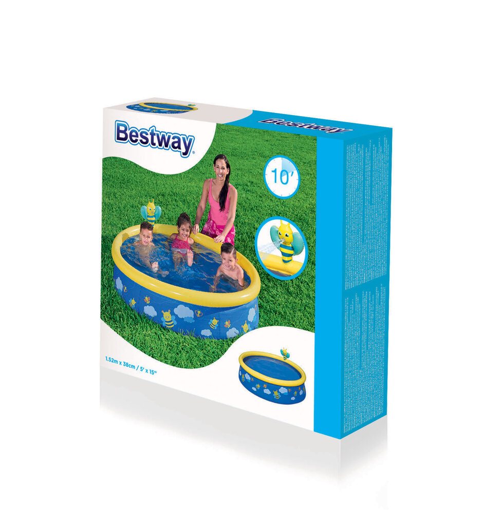 Baseins Bestway My First Fast Set 152x38 cm, ar smidzinātāju ​ cena un informācija | Baseini | 220.lv