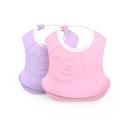 Plastmasas priekšautiņš Twistshake, 4+ mēn, 2 gab., rozā/violets cena un informācija | Twistshake Rotaļlietas, bērnu preces | 220.lv