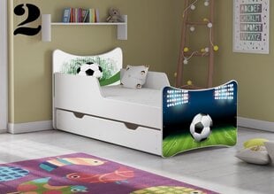 Gulta ar matraci un atvilktni SMB Small 2, 140x70 cm cena un informācija | Bērnu gultas | 220.lv