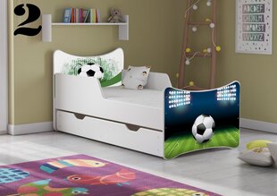 Кровать с матрасом и ящиком SMB Medium 2, 160x80 см цена и информация | Детские кровати | 220.lv