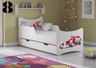 Кровать с матрасом и ящиком SMB Big 8, 180x90 см цена и информация | Детские кровати | 220.lv
