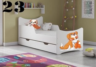 Кровать с матрасом и ящиком SMB Big 23, 180x90 см цена и информация | Детские кровати | 220.lv