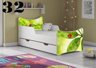 Кровать с матрасом и ящиком SMB Big 32, 180x90 см цена и информация | Детские кровати | 220.lv