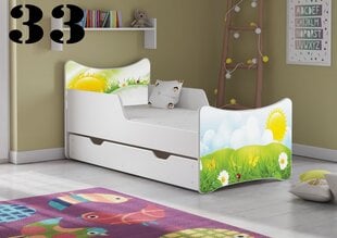 Gulta ar matraci un atvilktni SMB Big 33, 180x90 cm cena un informācija | Bērnu gultas | 220.lv