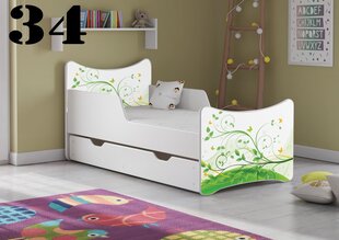 Кровать с матрасом и ящиком SMB Big 34, 180x90 см цена и информация | Детские кровати | 220.lv