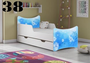 Кровать с матрасом и ящиком SMB Big 38, 180x90 см цена и информация | Детские кровати | 220.lv
