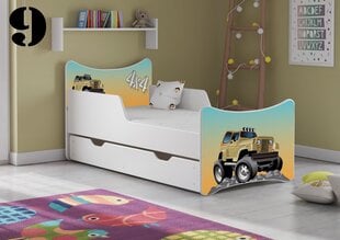 Кровать с матрасом и ящиком SMB Medium 9, 160x80 см цена и информация | Детские кровати | 220.lv