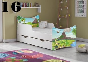Кровать с матрасом и ящиком SMB Medium 16, 160x80 см цена и информация | Детские кровати | 220.lv