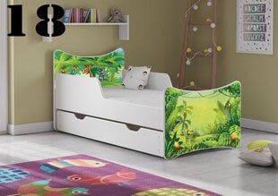 Кровать с матрасом и ящиком SMB Medium 18, 160x80 см цена и информация | Детские кровати | 220.lv