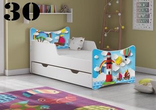 Кровать с матрасом и ящиком SMB Small 30, 140x70 см цена и информация | Детские кровати | 220.lv