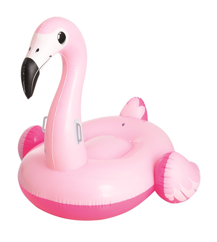 Piepūšamā rotaļlieta-plosts Bestway Pink Flamingo, 145x121 cm cena un informācija | Piepūšamās rotaļlietas un pludmales preces | 220.lv