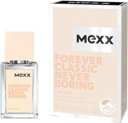 Mexx Forever Classic Never Boring EDT sievietēm 15 ml cena un informācija | Sieviešu smaržas | 220.lv
