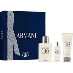 Giorgio Armani Acqua di Gio Pour Homme EDT dāvanu komplekts vīriešiem 100 ml cena un informācija | Vīriešu smaržas | 220.lv