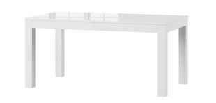 Раздвижной стол Wenus, белый блестящий цена и информация | Кухонные и обеденные столы | 220.lv