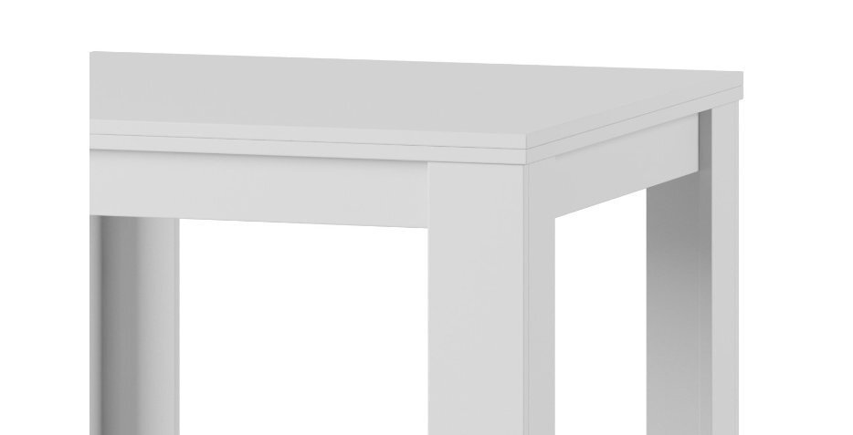 Izlaižams galds Saturn 40, balts cena un informācija | Virtuves galdi, ēdamgaldi | 220.lv