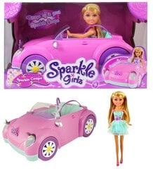 Lelle ar spīdīgu automašīnu Sparkle Girlz Sparkle Coupe, 24084 cena un informācija | Rotaļlietas meitenēm | 220.lv