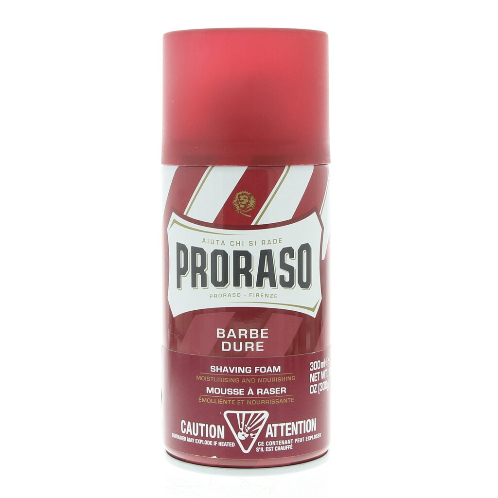 Proraso Skūšanās putas barojošas Sandalkoks/Karitē 300 ml cena un informācija | Skūšanās piederumi, kosmētika | 220.lv