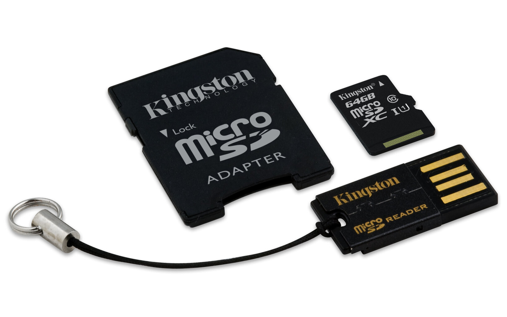 Atmiņas karte Kingston microSDHC 32GB CL4 + karšu lasītājs un adapteris цена и информация | Atmiņas kartes mobilajiem telefoniem | 220.lv