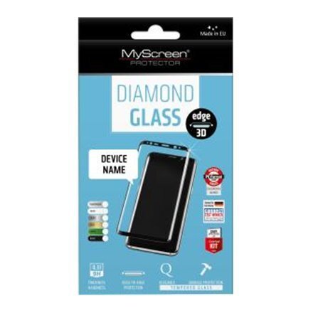 LCD aizsargstikls MyScreen Diamond Edge 3D, piemērots Samsung G960 S9, melns cena un informācija | Ekrāna aizsargstikli | 220.lv
