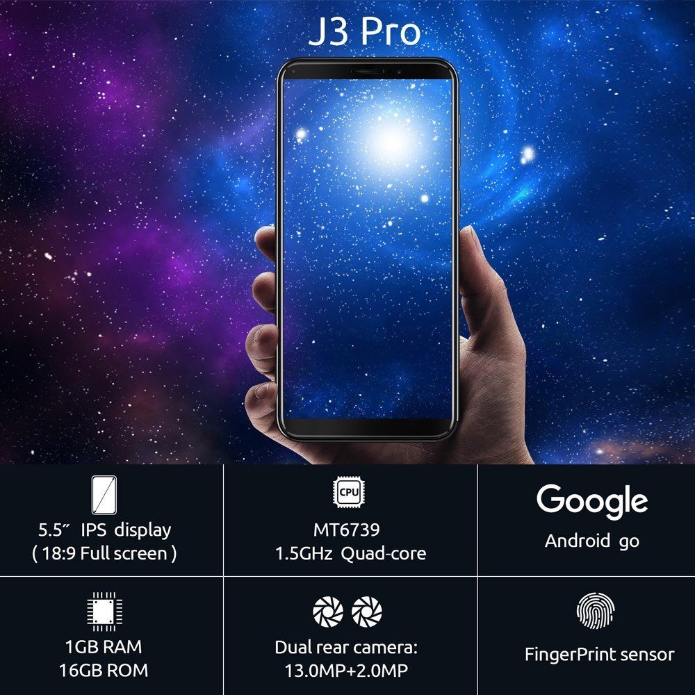 Cubot J3 Pro, Melns цена и информация | Mobilie telefoni | 220.lv