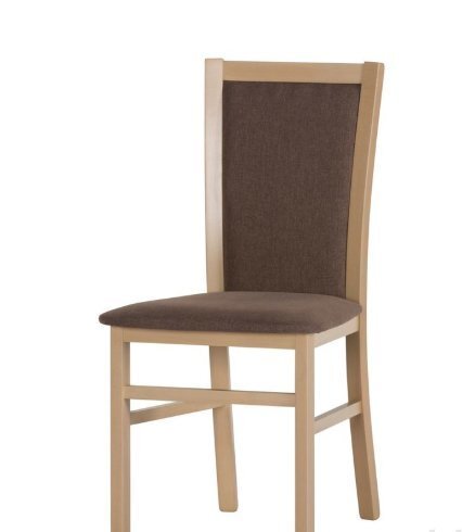 2 ēdamistabas krēslu komplekts Saturn 101, brūns/ozols cena un informācija | Virtuves un ēdamistabas krēsli | 220.lv