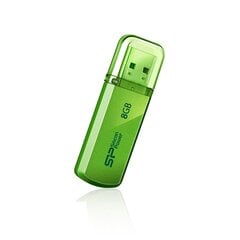 USB atmiņas karte Silicon Power Helios 8GB USB 2.0 Green cena un informācija | USB Atmiņas kartes | 220.lv