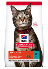 Сухой корм Hill's Science Plan Feline Adult Optimal Care Tuna, 5 кг цена и информация | Сухой корм для кошек | 220.lv