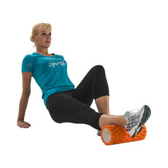 Тренировочный массажный цилиндр Tunturi Yoga Foam, 33 см, оранжевый цена и информация | Аксессуары для массажа | 220.lv