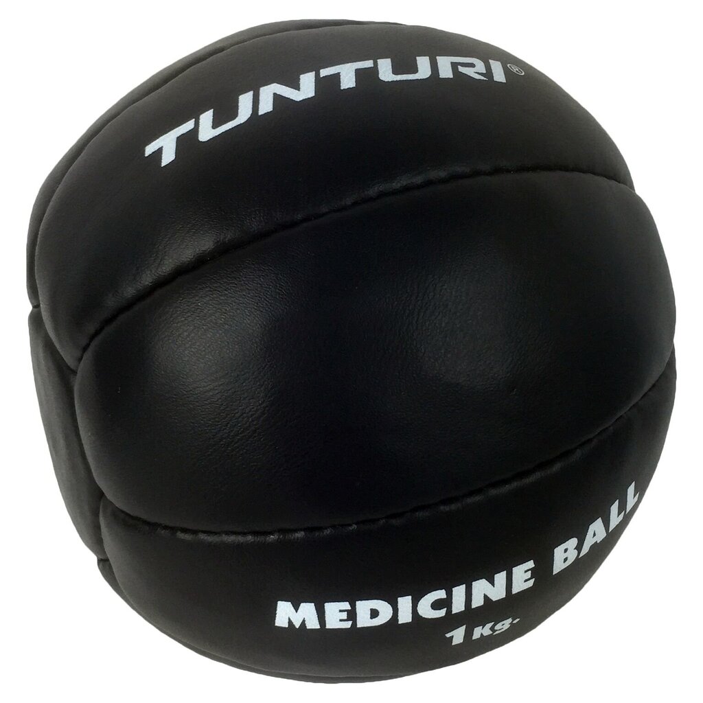 Ādas svaru bumba treniņiem Tunturi Medicine Ball 1 kg cena un informācija | Svaru bumbas | 220.lv