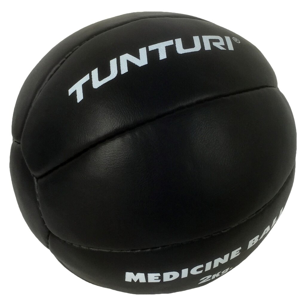 Ādas svaru bumba treniņiem Tunturi Medicine Ball 2 kg cena un informācija | Svaru bumbas | 220.lv