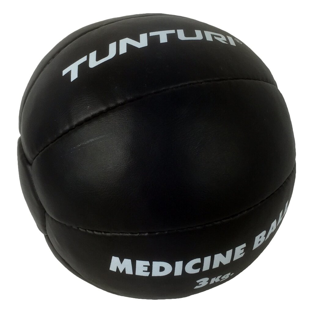 Treniņbumba Tunturi Medicine Ball 3 kg, ādas cena un informācija | Svaru bumbas | 220.lv