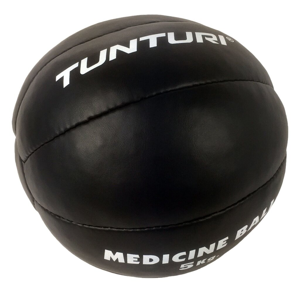 Ādas svaru bumba treniņiem Tunturi Medicine Ball 5 kg цена и информация | Svaru bumbas | 220.lv