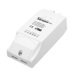 Sonoff 2-kanālu viedrelejs WiFi modulis WiFi - 230VAC 3500W cena un informācija | Drošības sistēmas, kontrolieri | 220.lv