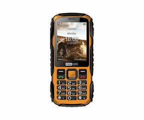 MaxCom MM920, (LV, RUS, ENG) Желтый цена и информация | Мобильные телефоны | 220.lv