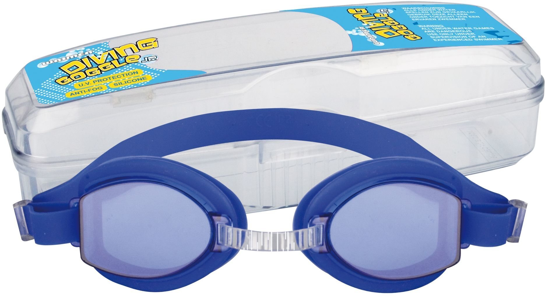 Peldbaseinu aizsargbrilles bērniem Waimea® Junior, zilā krāsā цена и информация | Peldēšanas brilles | 220.lv