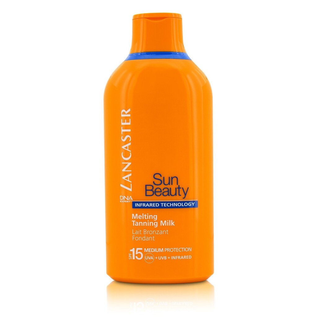 Maigs, aizsargājošs sauļošanās krēms Lancaster Sun Beauty Silky Milk Sublime Tan SPF15 sievietēm, 400 ml cena un informācija | Sauļošanās krēmi | 220.lv