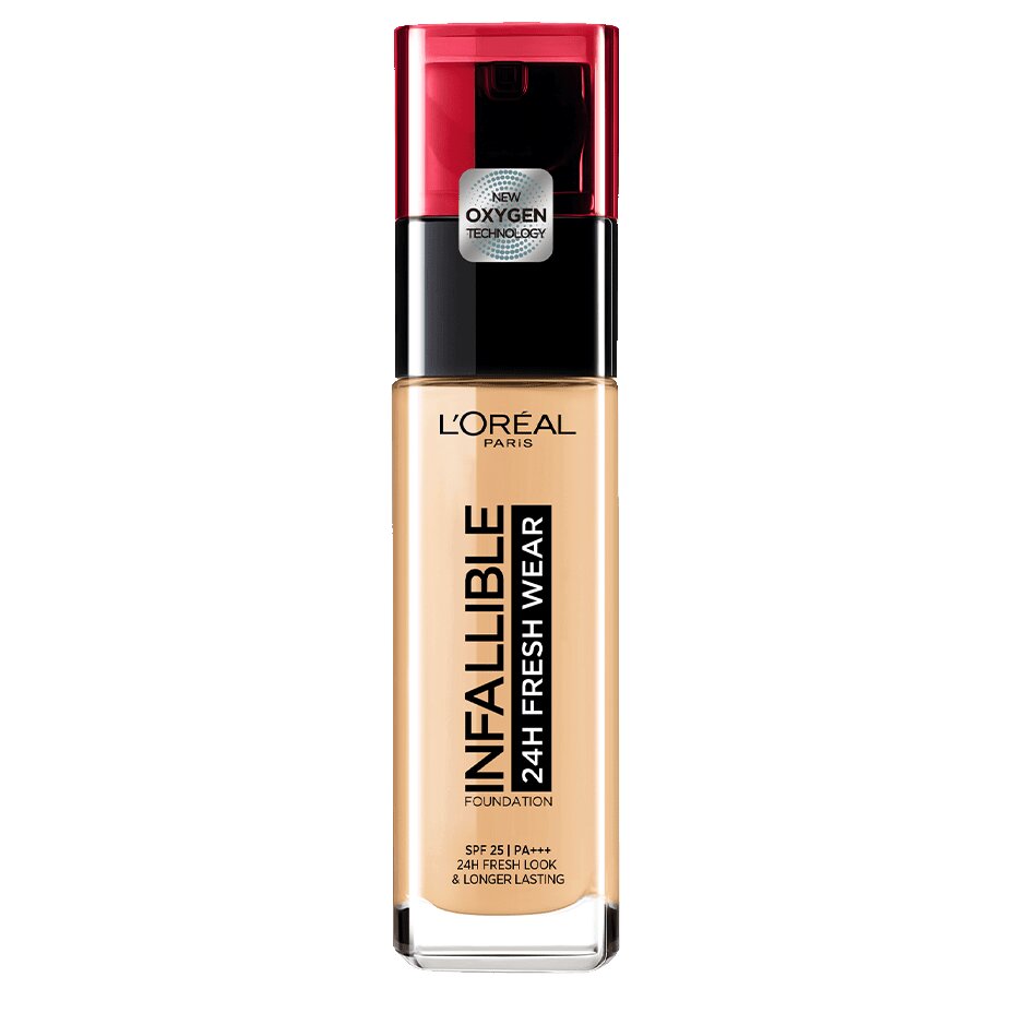 L'oréal paris infaillible 24h fresh wear foundation tonālais krēms l'oreal paris, 120 Vanilla, 120 Vanilla цена и информация | Grima bāzes, tonālie krēmi, pūderi | 220.lv