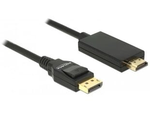 Delock 85318, DP/HDMI-A, 3 m cena un informācija | Kabeļi un vadi | 220.lv