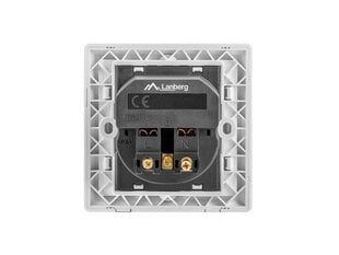 Lanberg AC-WS01-USB2-F цена и информация | Электрические выключатели, розетки | 220.lv