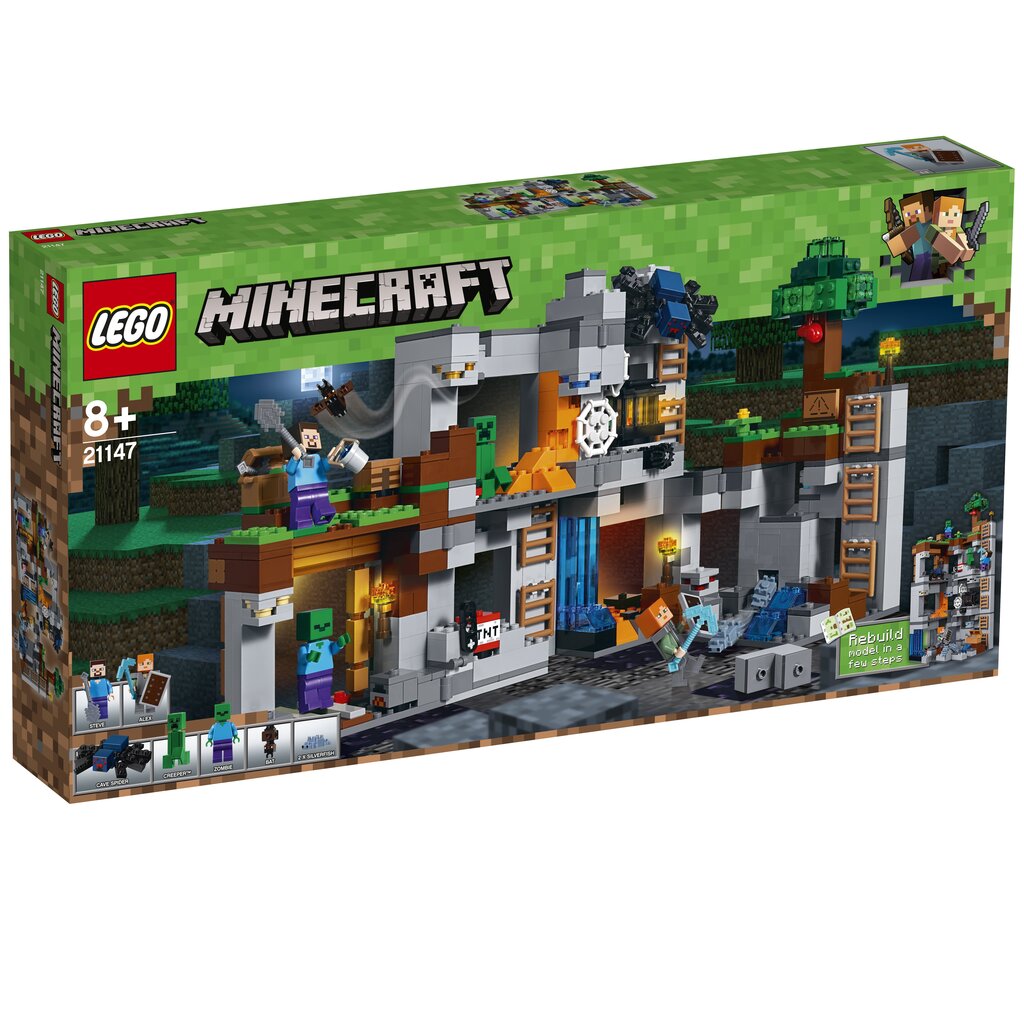 21147 LEGO® Minecraft Piedzīvojumi ar iežiem cena un informācija | Konstruktori | 220.lv