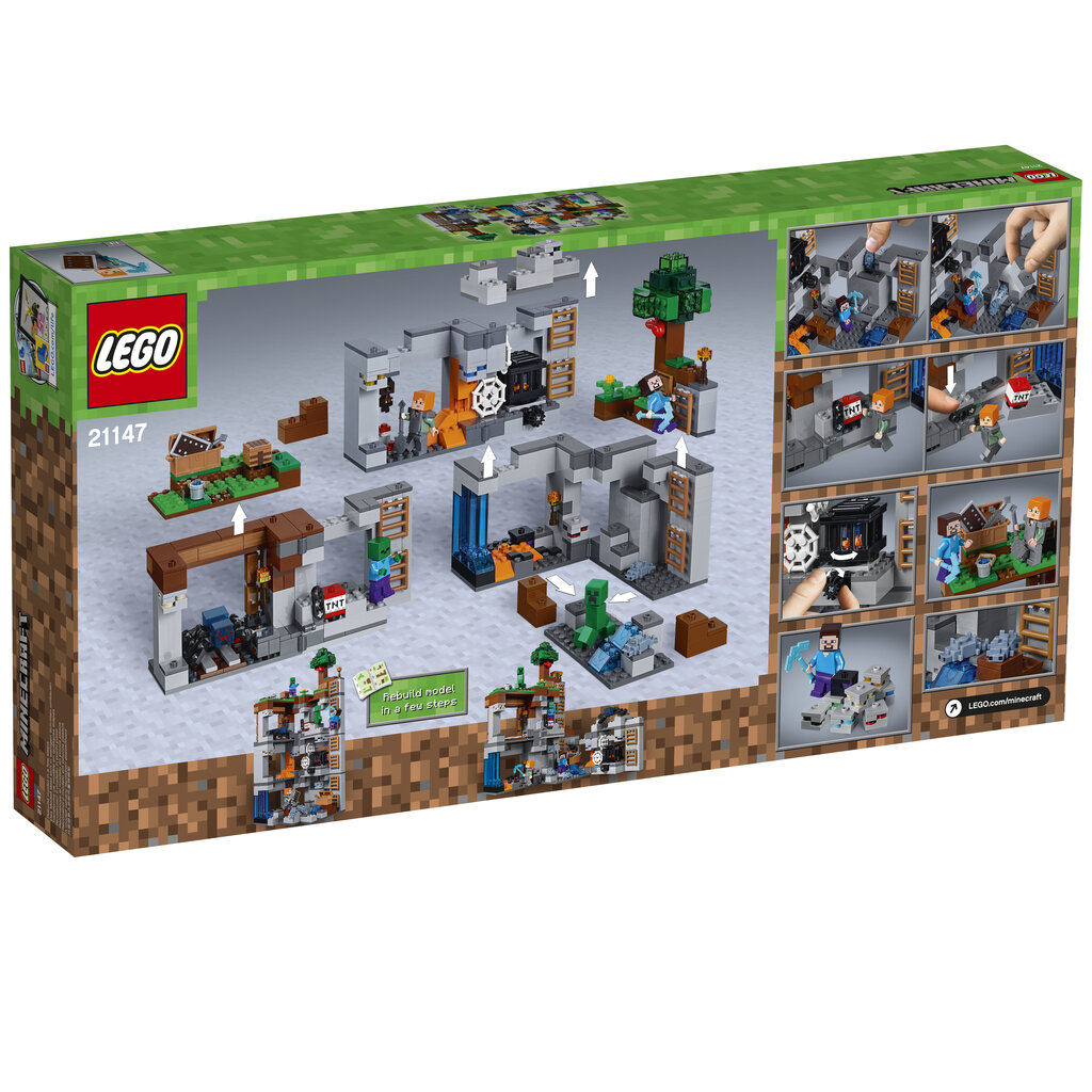 21147 LEGO® Minecraft Piedzīvojumi ar iežiem cena un informācija | Konstruktori | 220.lv