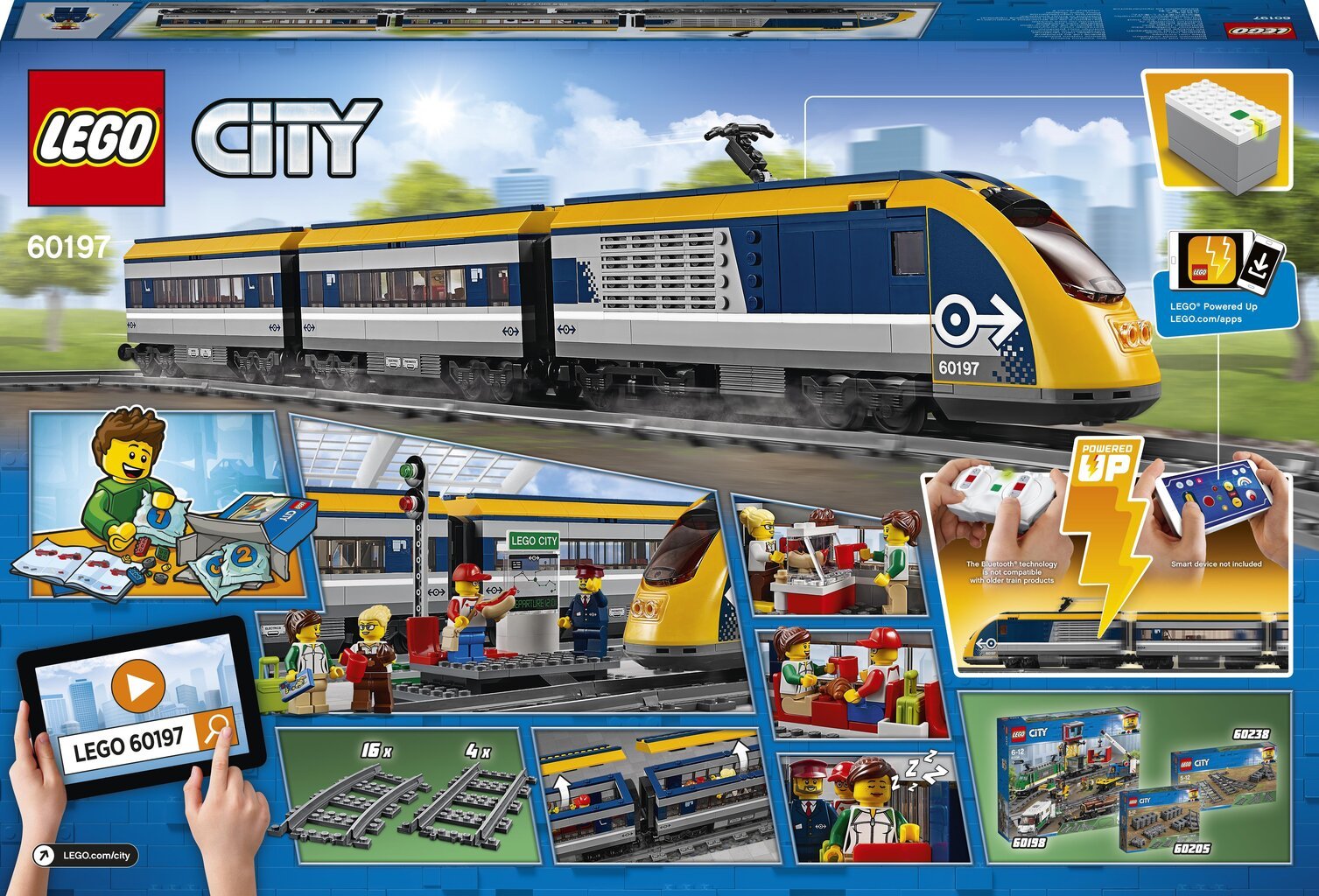 60197 LEGO® City Pasažieru vilciens цена и информация | Konstruktori | 220.lv