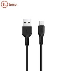 Micro USB vads Hoco X20 USB A / USB B MICRO, 3.0m lādēšanas datu kabelis USB 2.0, melns цена и информация | Кабели для телефонов | 220.lv