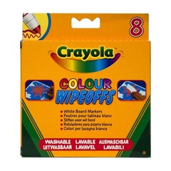 Crayola 8 MARĶIERI BALTAI TĀFELEI цена и информация | Принадлежности для рисования, лепки | 220.lv